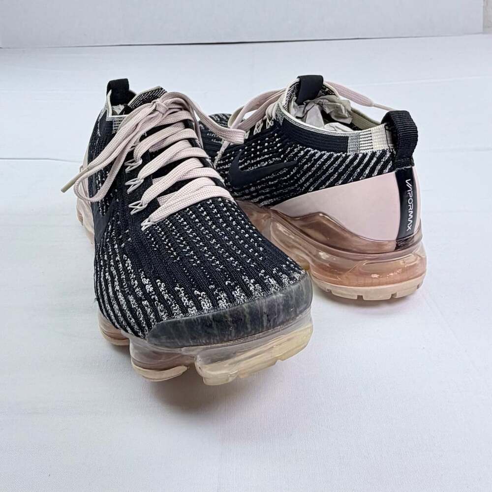 Nike Air Vapormax Flyknit 3 Women’s Black Pink Rose Sneakers 8.5